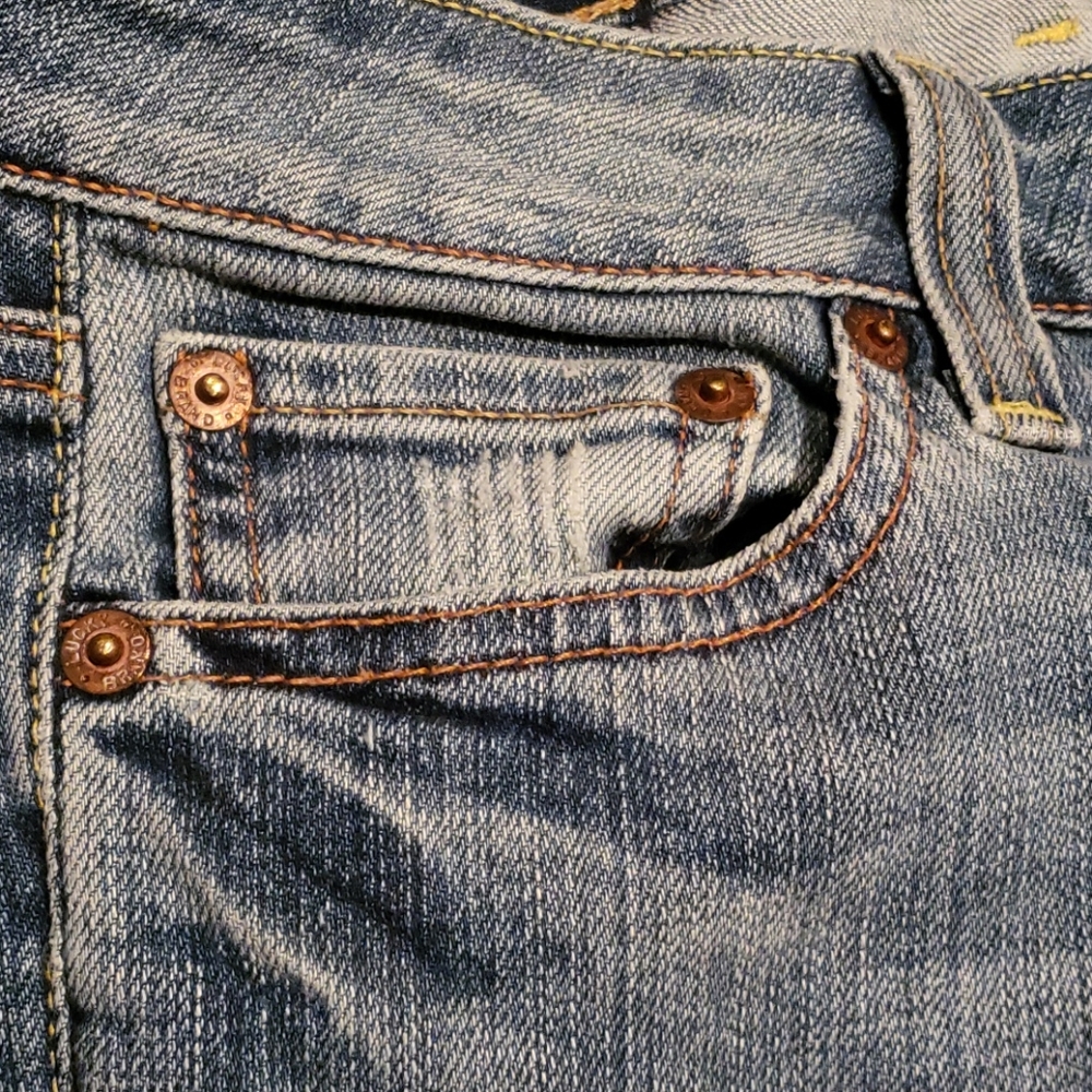 Lucky Brand Low Rise Light Wash Bootcut Jeans Whiskered Sz 26 - Picture 11 of 16